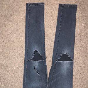 Black BDG Ripped Skinny Jeans